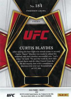 2022 Panini Select UFC - Disco Prizms #184 Curtis Blaydes Back