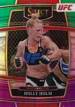 2022 Panini Select UFC - Green and Purple Prizms #19 Holly Holm Front