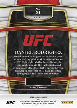 2022 Panini Select UFC - Green and Purple Prizms #21 Daniel Rodriguez Back