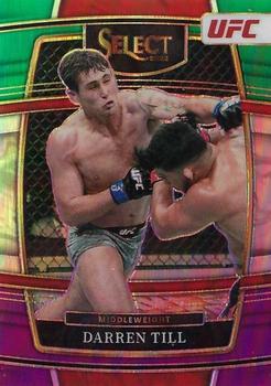 2022 Panini Select UFC - Green and Purple Prizms #28 Darren Till Front