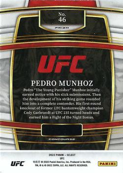 2022 Panini Select UFC - Green and Purple Prizms #46 Pedro Munhoz Back