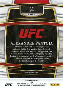 2022 Panini Select UFC - Green and Purple Prizms #94 Alexandre Pantoja Back