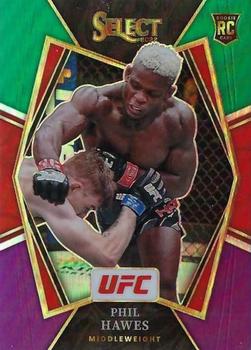 2022 Panini Select UFC - Green and Purple Prizms #180 Phil Hawes Front
