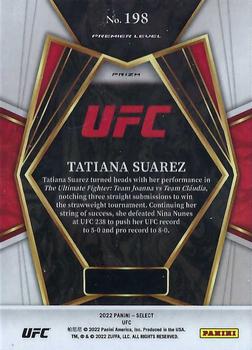 2022 Panini Select UFC - Green and Purple Prizms #198 Tatiana Suarez Back