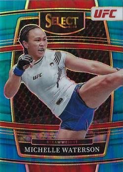 2022 Panini Select UFC - Light Blue Prizms #30 Michelle Waterson Front