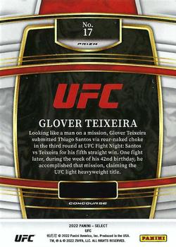 2022 Panini Select UFC - Orange Flash Prizms #17 Glover Teixeira Back
