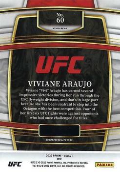 2022 Panini Select UFC - Orange Flash Prizms #60 Viviane Araujo Back