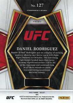 2022 Panini Select UFC - Orange Flash Prizms #127 Daniel Rodriguez Back