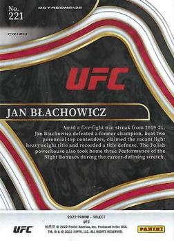 2022 Panini Select UFC - Orange Flash Prizms #221 Jan Blachowicz Back