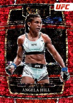 2022 Panini Select UFC - Red Disco Prizms #40 Angela Hill Front