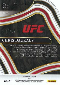2022 Panini Select UFC - Red Disco Prizms #222 Chris Daukaus Back