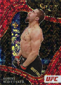 2022 Panini Select UFC - Red Disco Prizms #241 Robert Whittaker Front