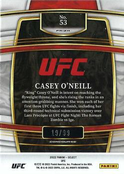 2022 Panini Select UFC - Red Prizms #53 Casey O'Neill Back