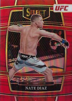 2022 Panini Select UFC - Red Prizms #54 Nate Diaz Front