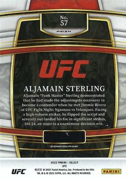 2022 Panini Select UFC - Scope Prizms #57 Aljamain Sterling Back