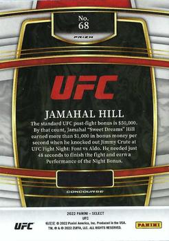 2022 Panini Select UFC - Scope Prizms #68 Jamahal Hill Back