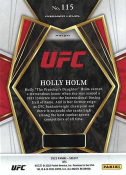 2022 Panini Select UFC - Scope Prizms #115 Holly Holm Back