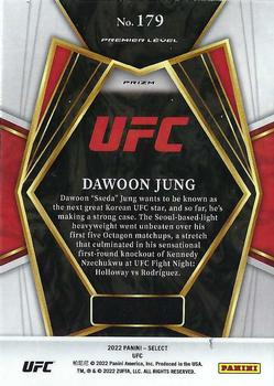 2022 Panini Select UFC - Scope Prizms #179 Dawoon Jung Back