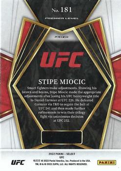 2022 Panini Select UFC - Scope Prizms #181 Stipe Miocic Back
