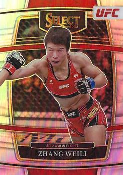 2022 Panini Select UFC - Silver Prizms #9 Zhang Weili Front