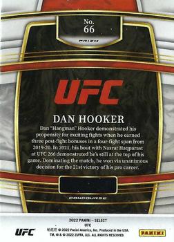 2022 Panini Select UFC - Silver Prizms #66 Dan Hooker Back