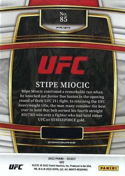 2022 Panini Select UFC - Silver Prizms #85 Stipe Miocic Back