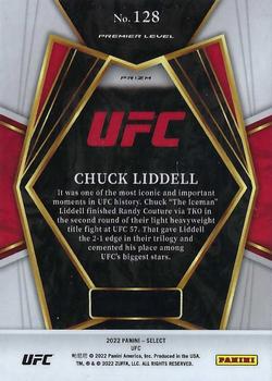 2022 Panini Select UFC - Silver Prizms #128 Chuck Liddell Back