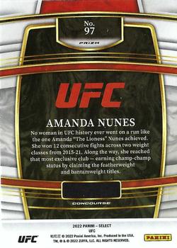 2022 Panini Select UFC - Tie-Dye Prizms #97 Amanda Nunes Back