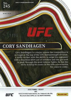 2022 Panini Select UFC - Tie-Dye Prizms #245 Cory Sandhagen Back