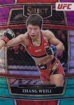 2022 Panini Select UFC - Tri-Color Prizms #9 Zhang Weili Front