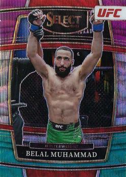 2022 Panini Select UFC - Tri-Color Prizms #96 Belal Muhammad Front