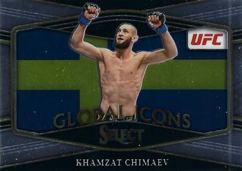 2022 Panini Select UFC - Global Icons #6 Khamzat Chimaev Front