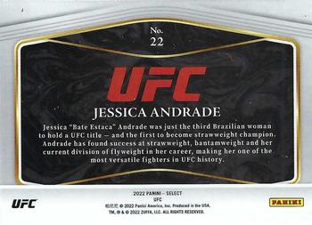 2022 Panini Select UFC - Global Icons #22 Jessica Andrade Back