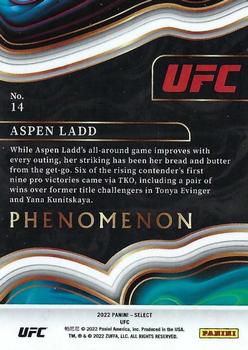 2022 Panini Select UFC - Phenomenon #14 Aspen Ladd Back