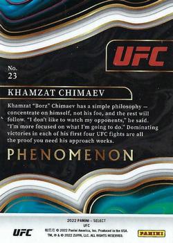 2022 Panini Select UFC - Phenomenon #23 Khamzat Chimaev Back