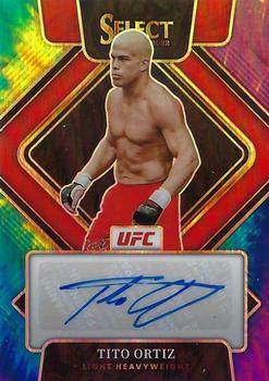 2022 Panini Select UFC - Signatures Tie-Dye Prizms #SG-TOT Tito Ortiz Front