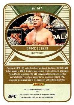 2022 Panini Chronicles UFC #147 Brock Lesnar Back