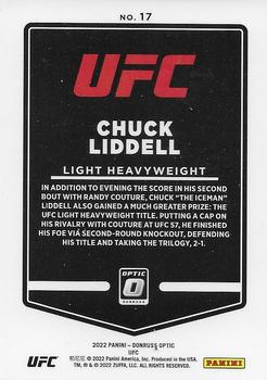 2022 Donruss Optic UFC #17 Chuck Liddell Back