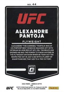 2022 Donruss Optic UFC #44 Alexandre Pantoja Back