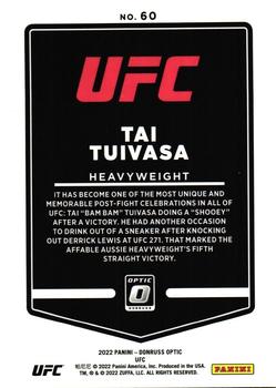 2022 Donruss Optic UFC #60 Tai Tuivasa Back
