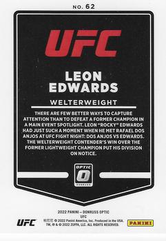 2022 Donruss Optic UFC #62 Leon Edwards Back