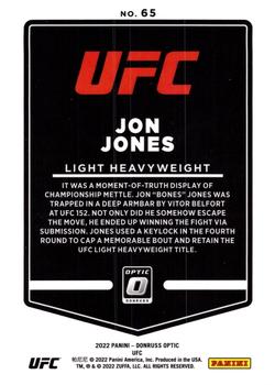 2022 Donruss Optic UFC #65 Jon Jones Back