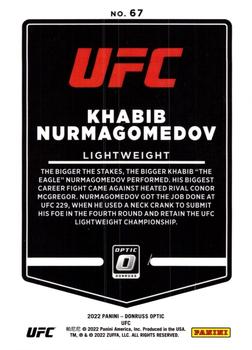 2022 Donruss Optic UFC #67 Khabib Nurmagomedov Back