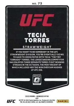 2022 Donruss Optic UFC #73 Tecia Torres Back