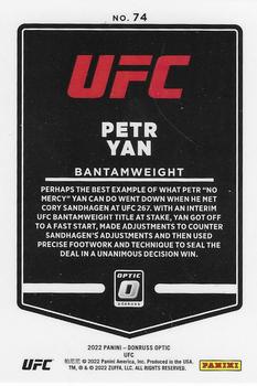 2022 Donruss Optic UFC #74 Petr Yan Back