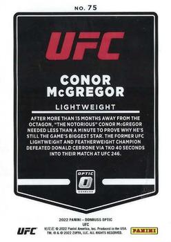 2022 Donruss Optic UFC #75 Conor McGregor Back