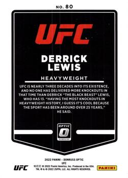 2022 Donruss Optic UFC #80 Derrick Lewis Back