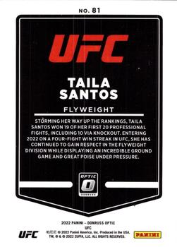 2022 Donruss Optic UFC #81 Taila Santos Back