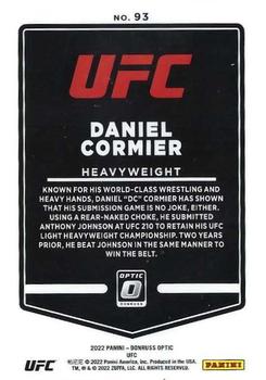 2022 Donruss Optic UFC #93 Daniel Cormier Back