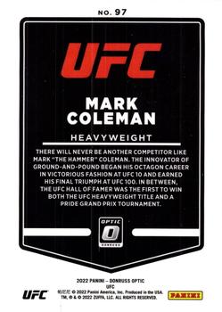 2022 Donruss Optic UFC #97 Mark Coleman Back